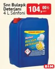SENFONİ SIVI BULAŞIK DETERJANI 4 L